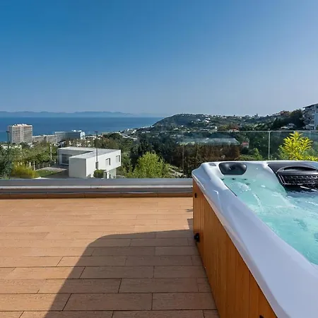 Apartamento Flyviewflatsgold Privatehottub With Seaview Ixia (Rhodes)
