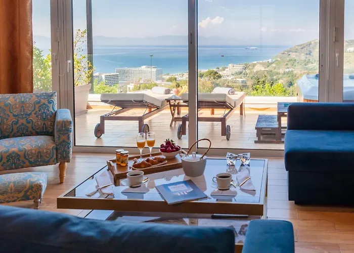 Flyviewflatsgold Privatehottub With Seaview * Ixia (Rhodes)