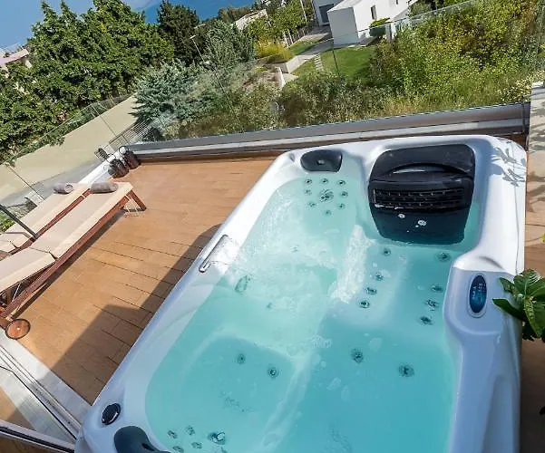 Flyviewflatsgold Privatehottub With Seaview Ixia (Rhodes)