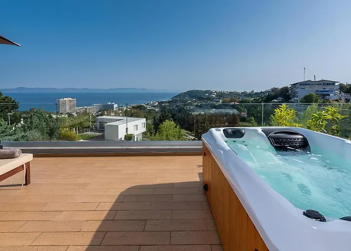 Apartament Flyviewflatsgold Privatehottub With Seaview Ixia (Rhodes)